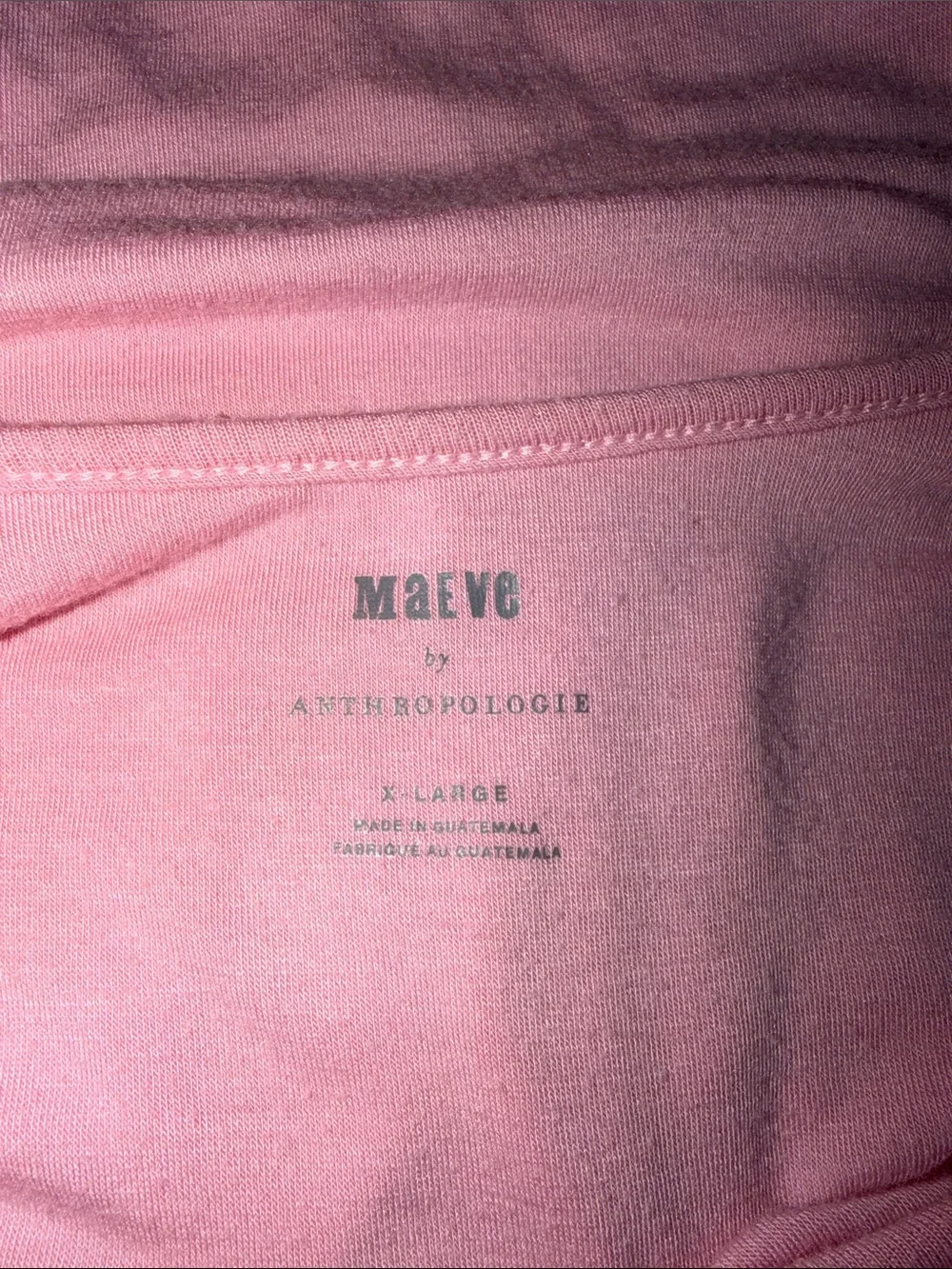 Anthropologie Maeve Ladies Long sleeve Bubble Too. X-Large. Pink.